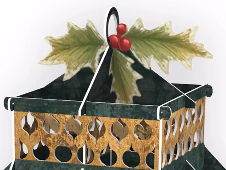 Magiskt julkort - Den förtrollade lyktan (Fraktfritt)