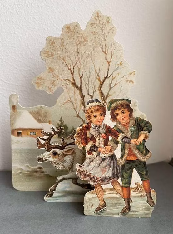 Utvikbart kort med kuvert - Ute på hal is tillsammans (Fraktfritt)