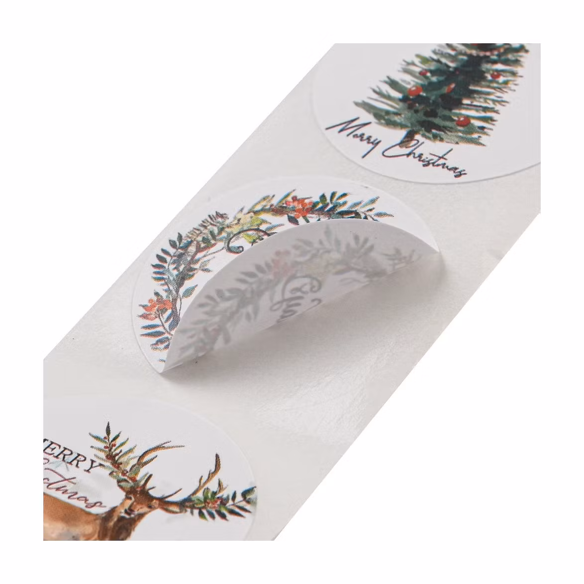 Runda julklistermärken (16 stycken)