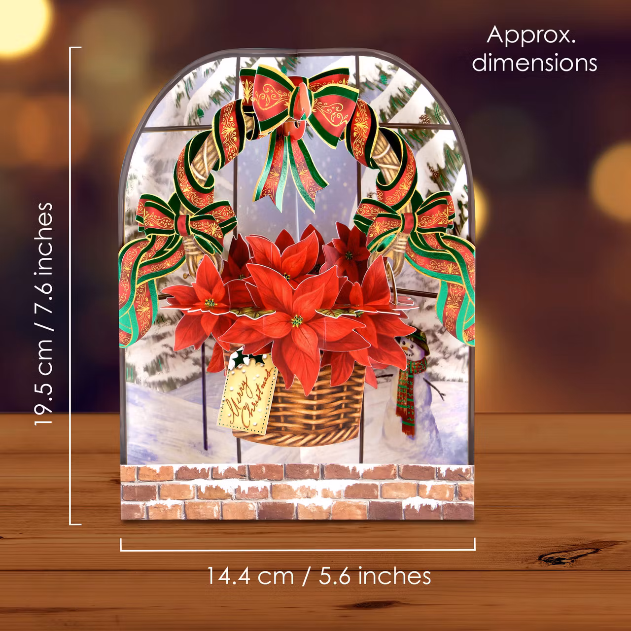 Utvikbart, magiskt julkort - Julstjärnor (Fraktfritt)