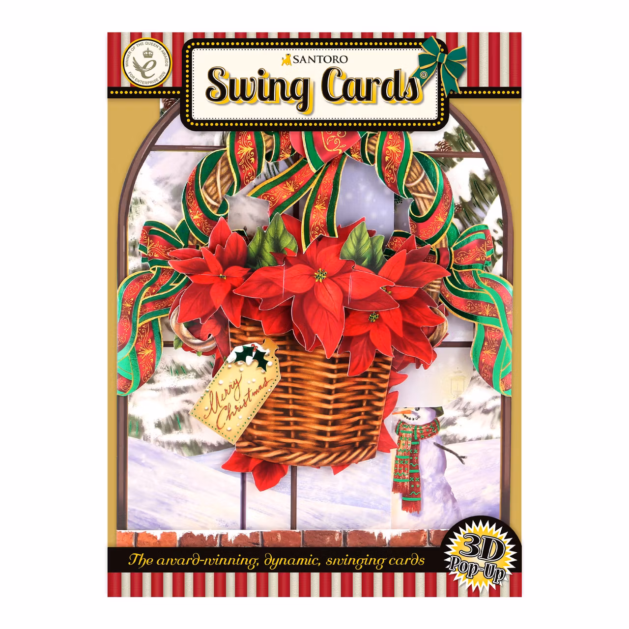 Utvikbart, magiskt julkort - Julstjärnor (Fraktfritt)