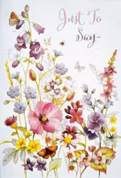 Dubbelt kort med kuvert - Just to say (Fraktfritt)