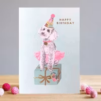 Kort med kuvert - Kalaspudel (Fraktfritt)