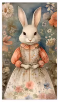 Magnet - Kanin med vackra kläder (Fraktfritt)
