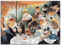 Pussel - Kattlunch på sjön (1000 bitar)