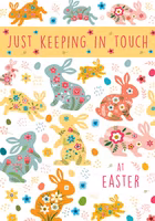 Mindre Påskkort med kuvert - Skuttande påsk (Fraktfritt)