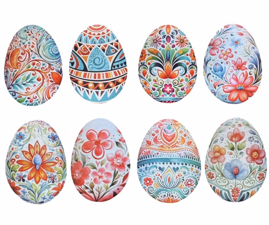 Klistermärken Påskägg (16 stycken)