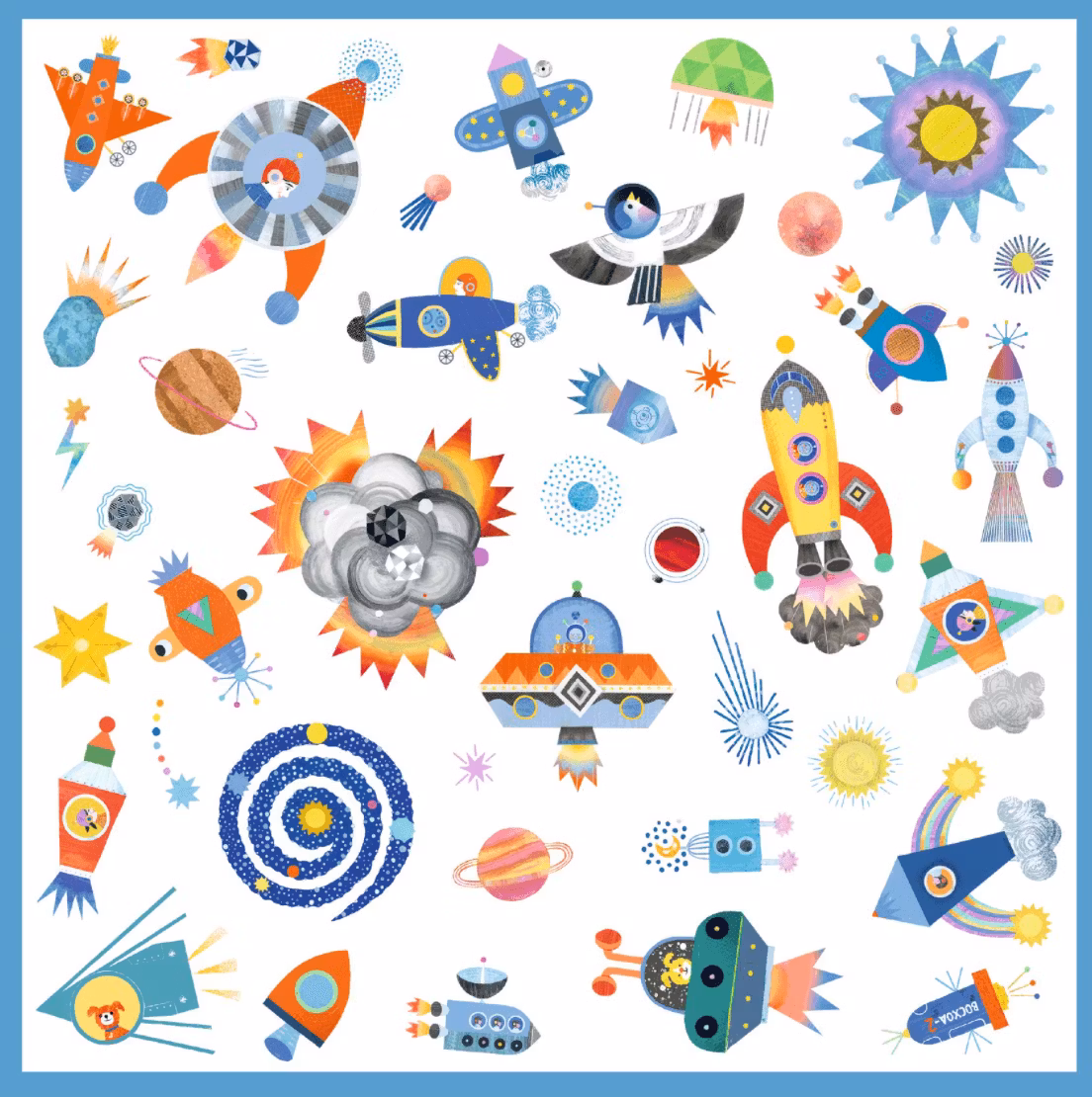Klistermärken - Rymden