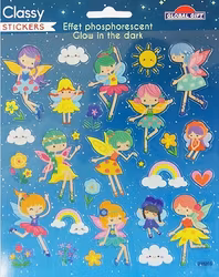 Klistermärken - Feer som lyser i mörkret (Fraktfritt)