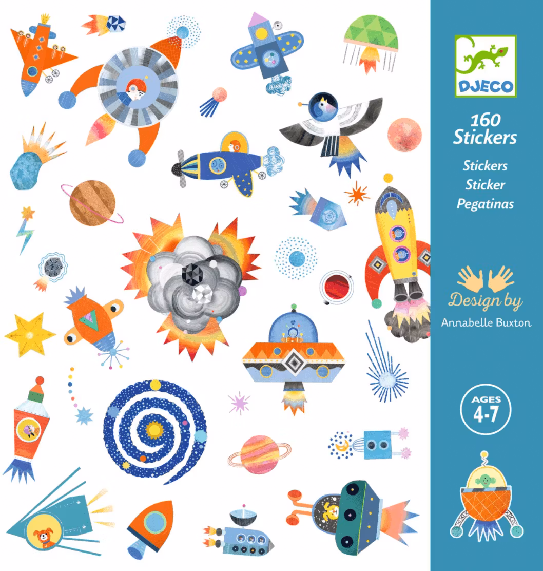 Klistermärken - Rymden