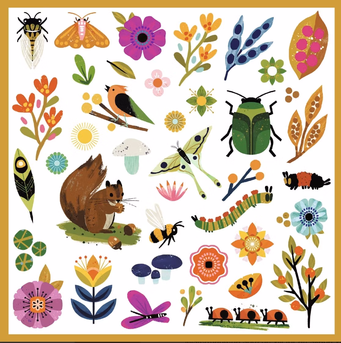 Klistermärken - Trädgården