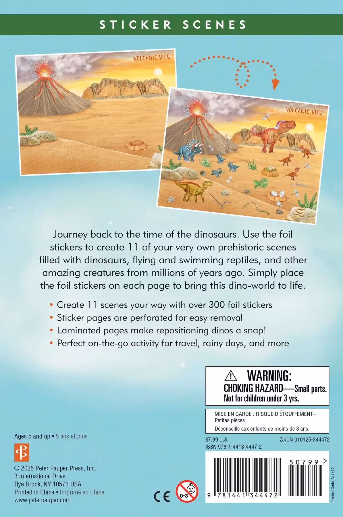 Klistermärkesbok - Dinosaurier