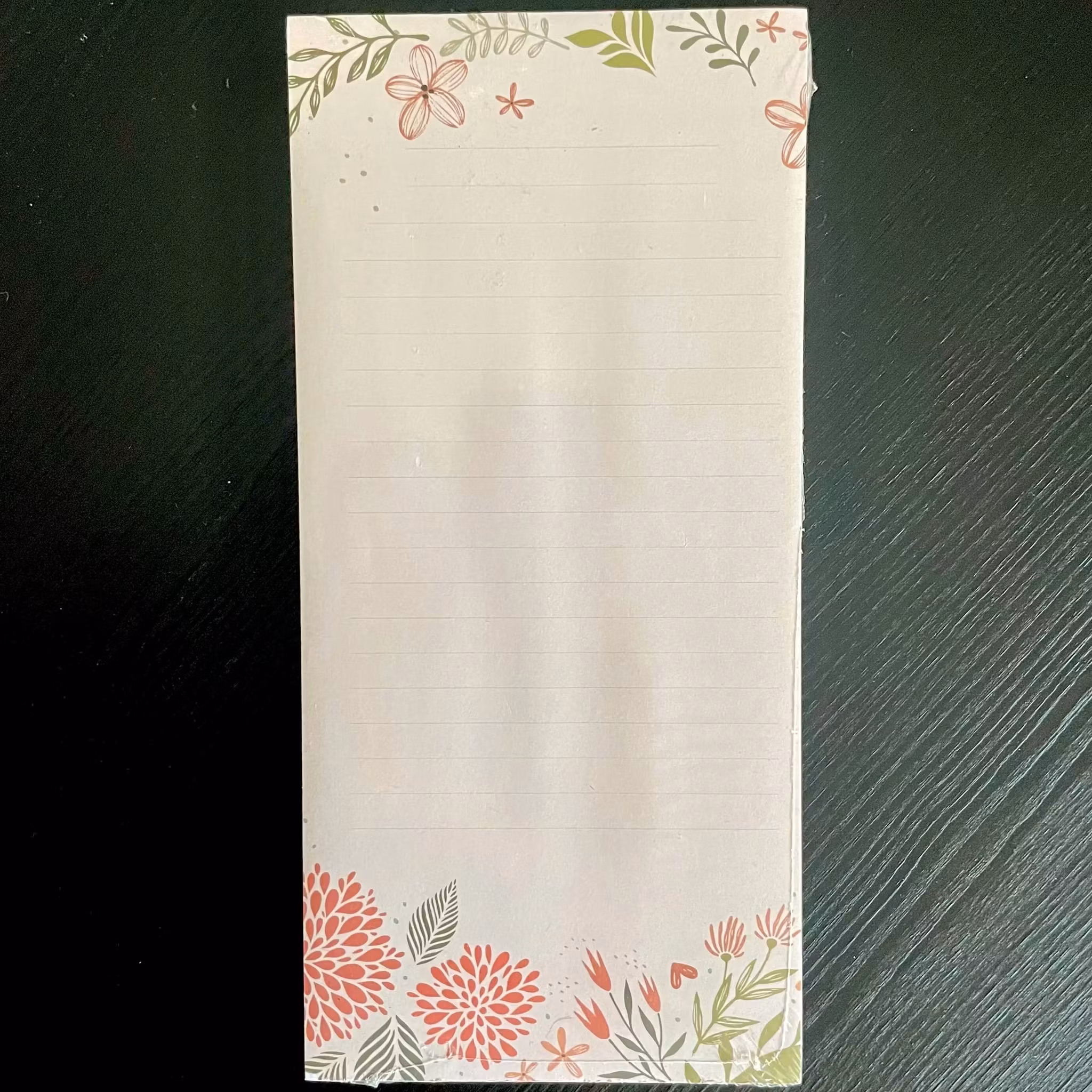 Magnetiskt To-Do-block - Blomster (välj variant)