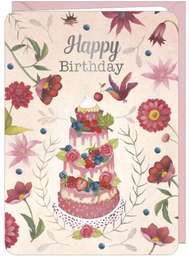 Kort med kuvert - Körsbärstårtan (Fraktfritt)