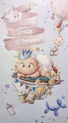 Kort med kuvert - Grattis till prinsen (Fraktfritt)