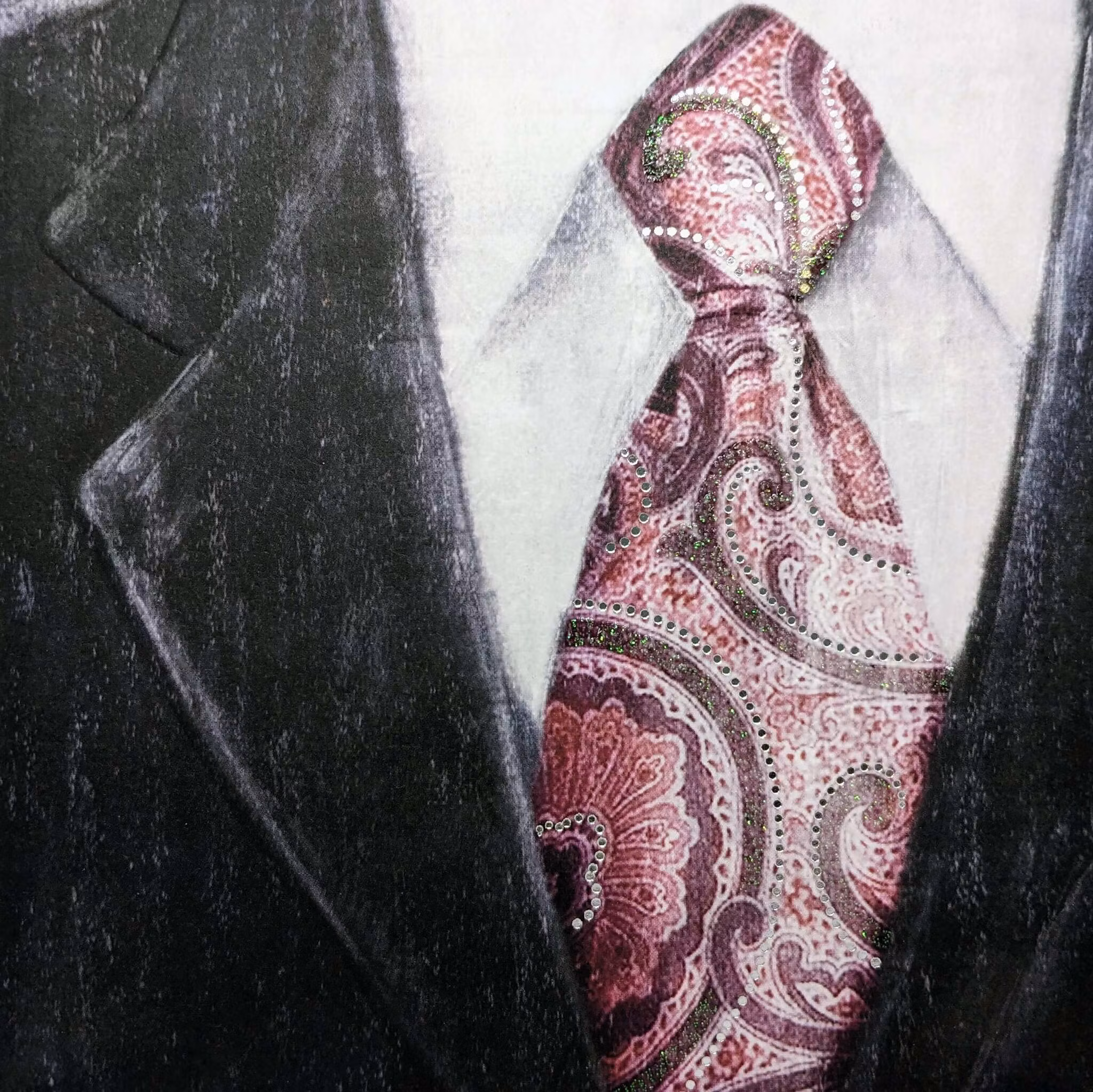 Kort med kuvert - Stilig i slips (Fraktfritt)