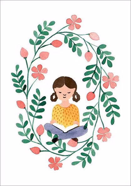 Enkelt Kort - Lässtund i grönskan (Fraktfritt)