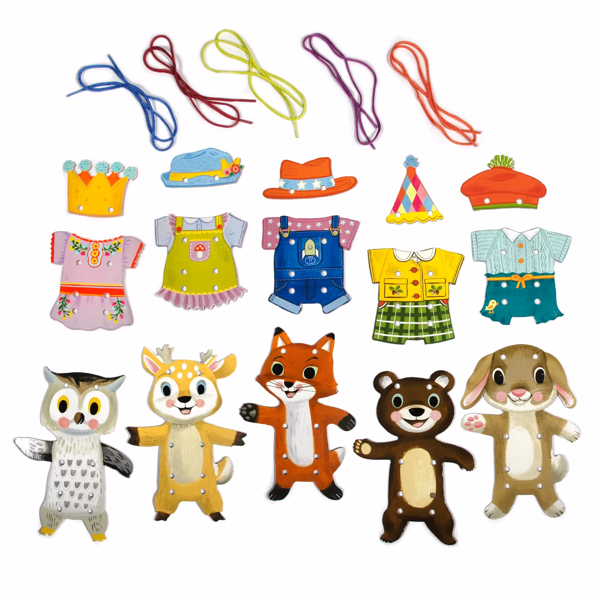 Broderi för små barn - Skogens vänner