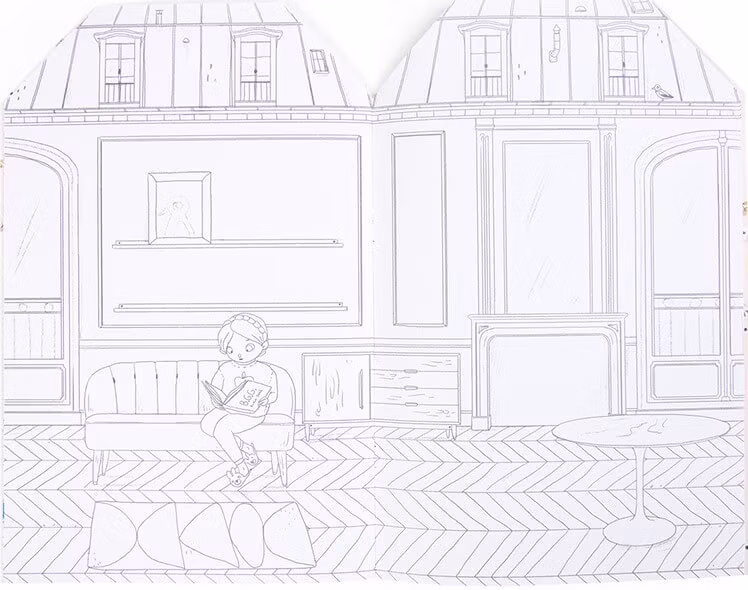 Bok med klistermärken - Les Parisiennes