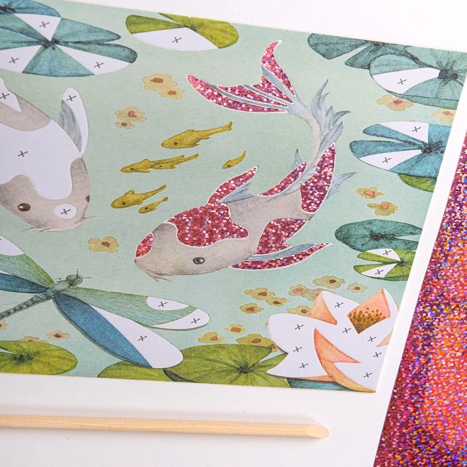 Pyssla med överföringsark - Les Rosalies, franska från Moulin Roty