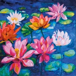 Servetter - Näckrosor