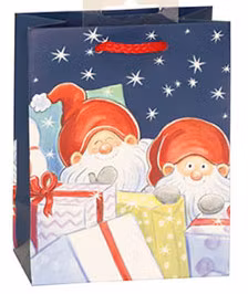 Liten Julklappspåse - Tomtar