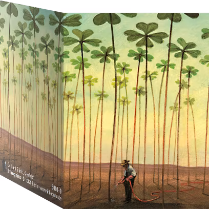 Litet kort med kuvert - Odla lyckoklöver (Fraktfritt)