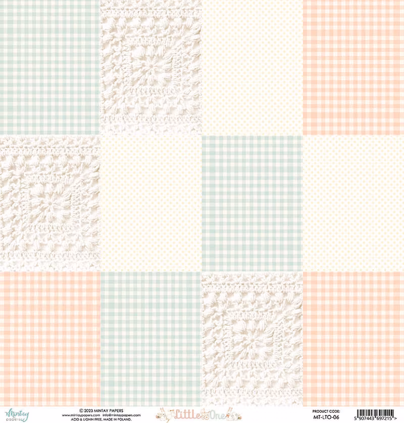 Vackra pysselpapper - Little one (24 ark) 15 x 15 cm