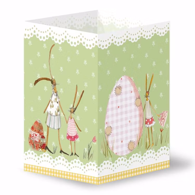 Påsklykta - Skicka den som påskkort - Grön (Fraktfritt)