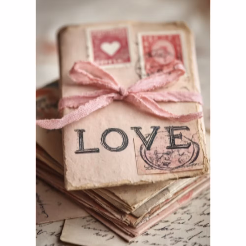 Enkelt kort - Kärleksbrev (Fraktfritt)