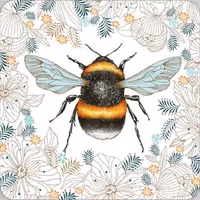 Dubbelt kort med kuvert - Humlan (Fraktfritt)