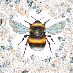 Dubbelt kort med kuvert - Humlan (Fraktfritt)