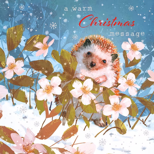 Julkort med kuvert - Igelkotten (Fraktfritt)