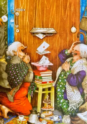 Enkelt Kort - Lyckliga damer - Brevvänner (Fraktfritt)