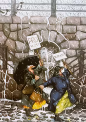 Enkelt Kort - Lyckliga damer - Protesterar (Fraktfritt)