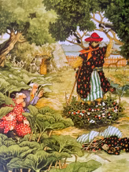 Enkelt Kort - Lyckliga damer -  Fågelskrämman (Fraktfritt)