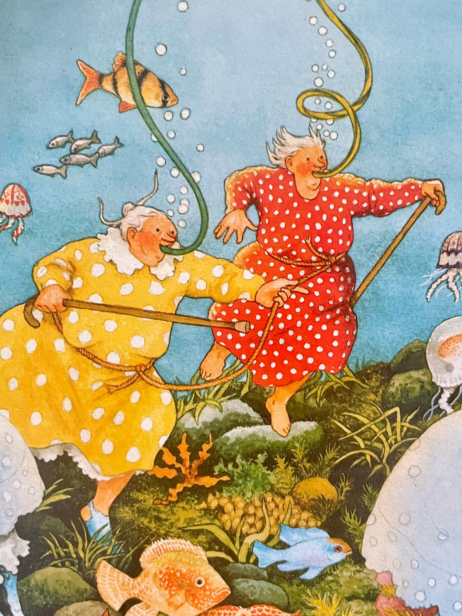 Enkelt Kort - Lyckliga damer - Snorkling (Fraktfritt)