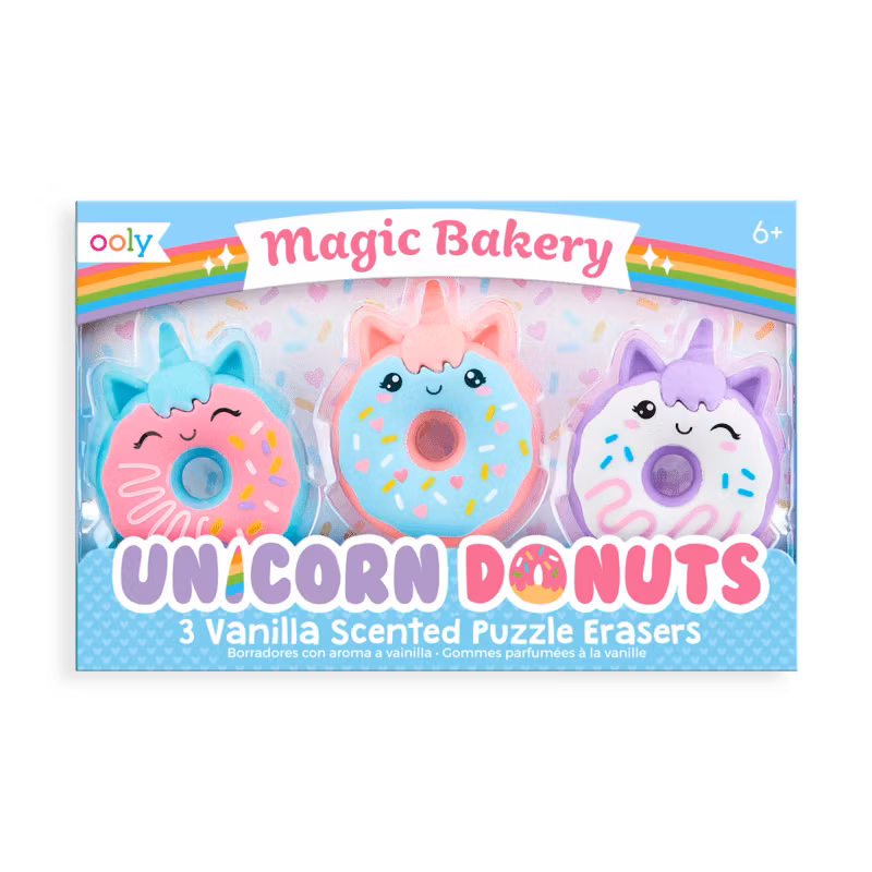 Sudd - Unicornmunkar - 3 stycken i förpackningen