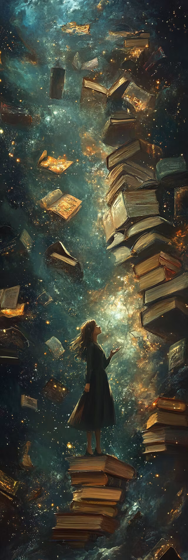 Bokmärke - Magiska böcker (Fraktfritt)