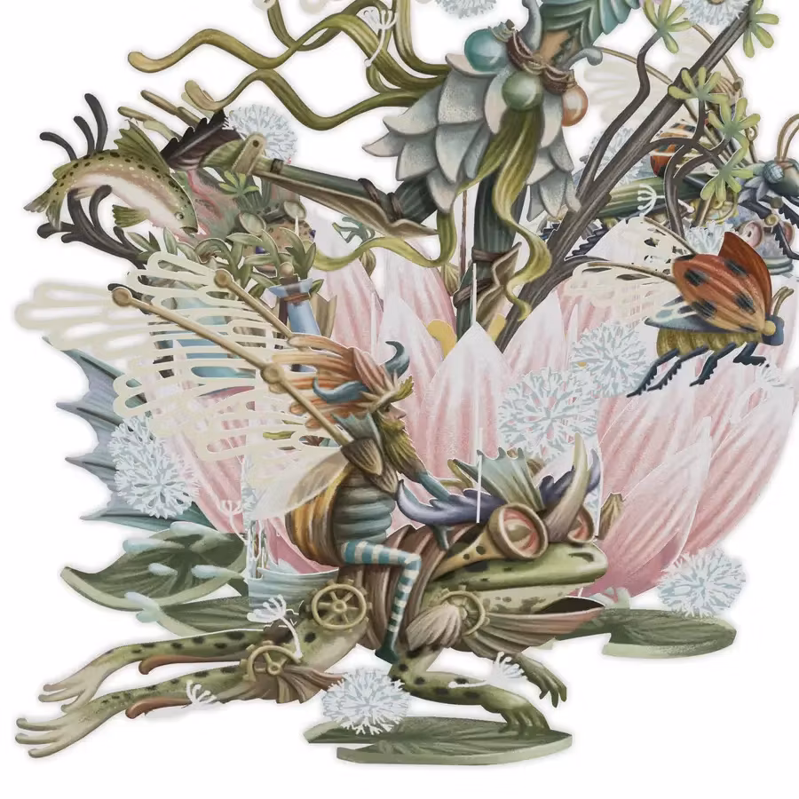 Magiskt gratulationskort - Flodälva (Fraktfritt)