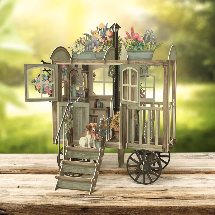 Magiskt gratulationskort - Herdens hydda (Fraktfritt)