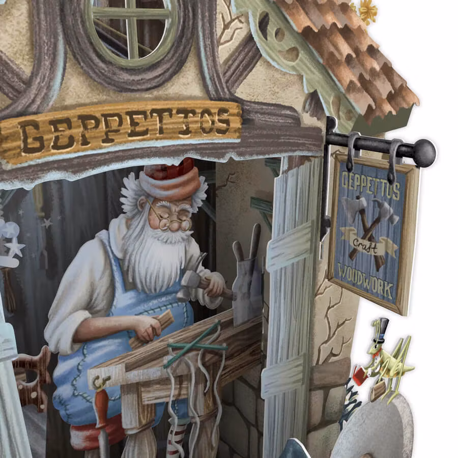 Magiskt gratulationskort - Pinocchio (Fraktfritt)