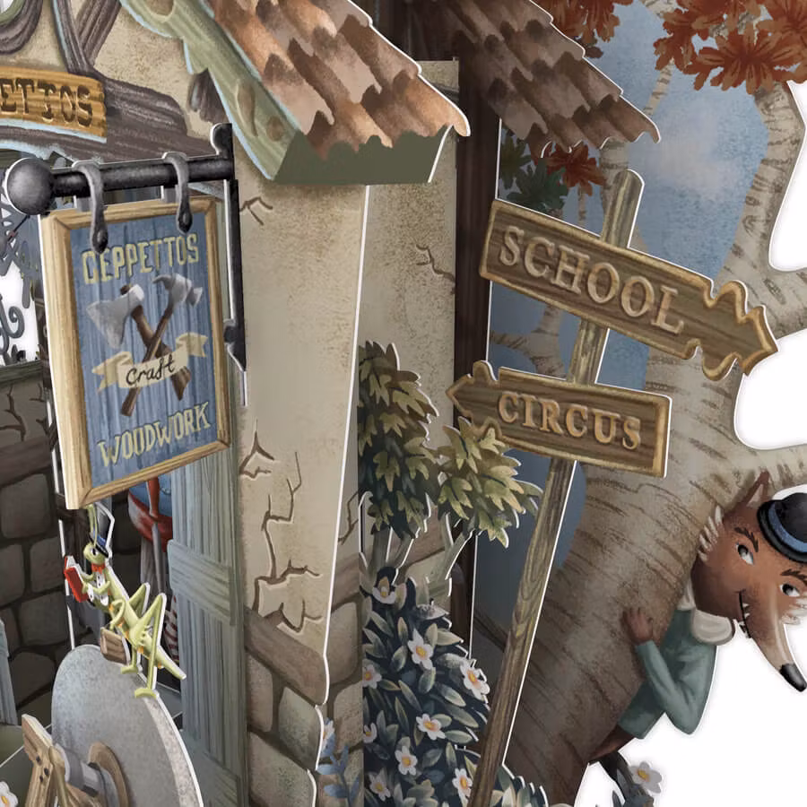 Magiskt gratulationskort - Pinocchio (Fraktfritt)