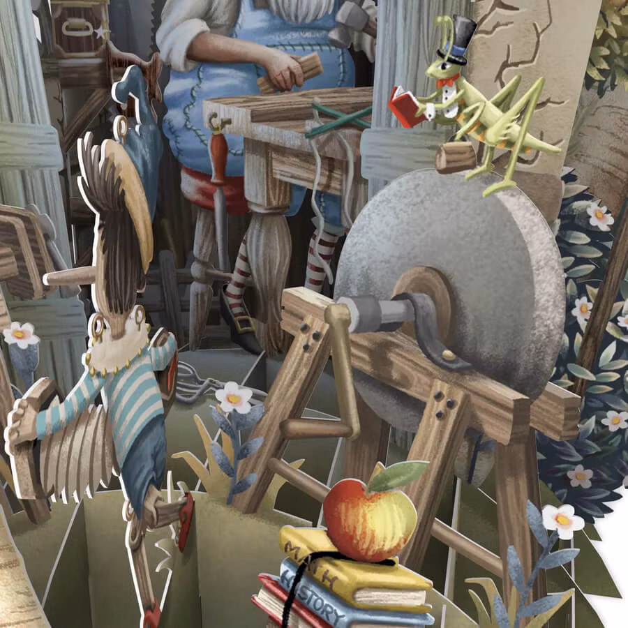 Magiskt gratulationskort - Pinocchio (Fraktfritt)