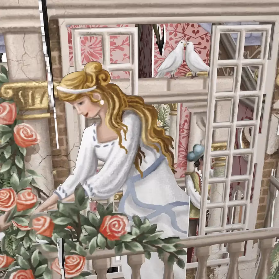 Magiskt gratulationskort - Romeo och Julia (Fraktfritt)