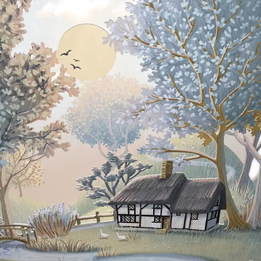 Magiskt gratulationskort - Sommar (Fraktfritt)