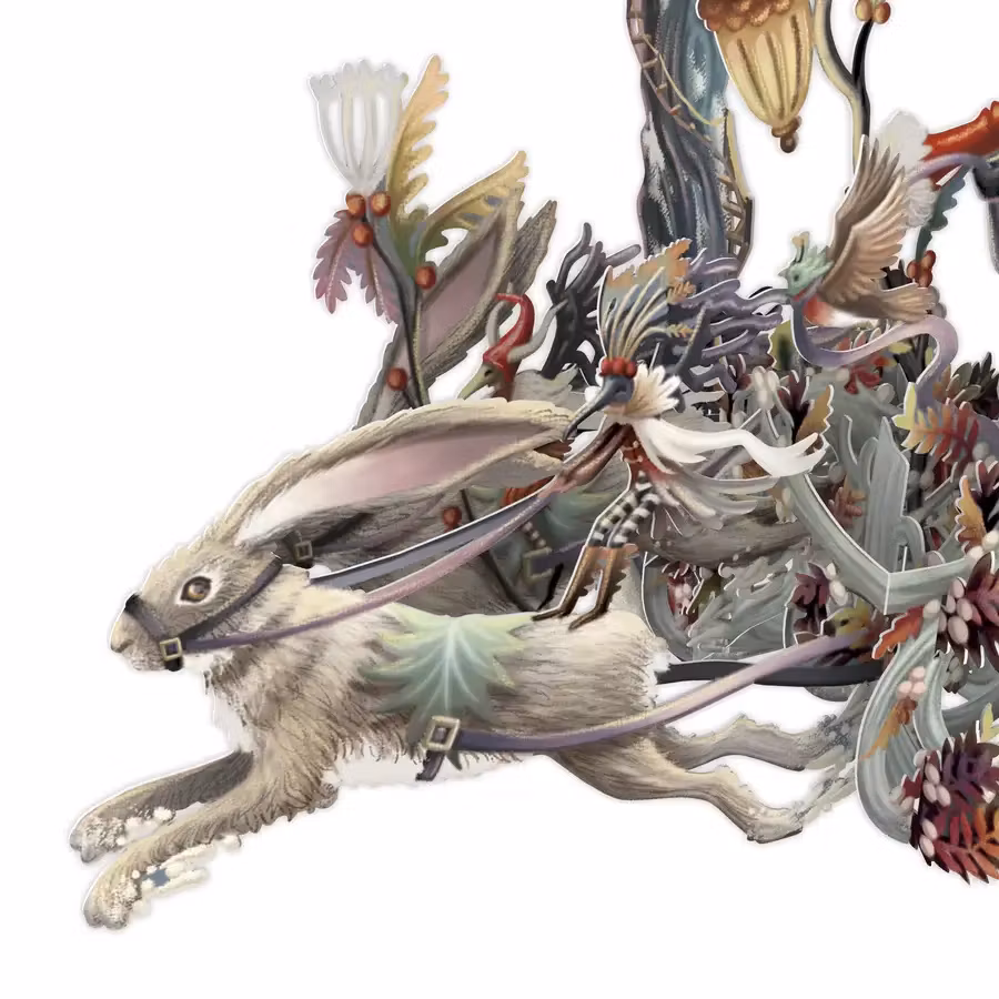 Magiskt julkort - Harkapplöpning (Fraktfritt)