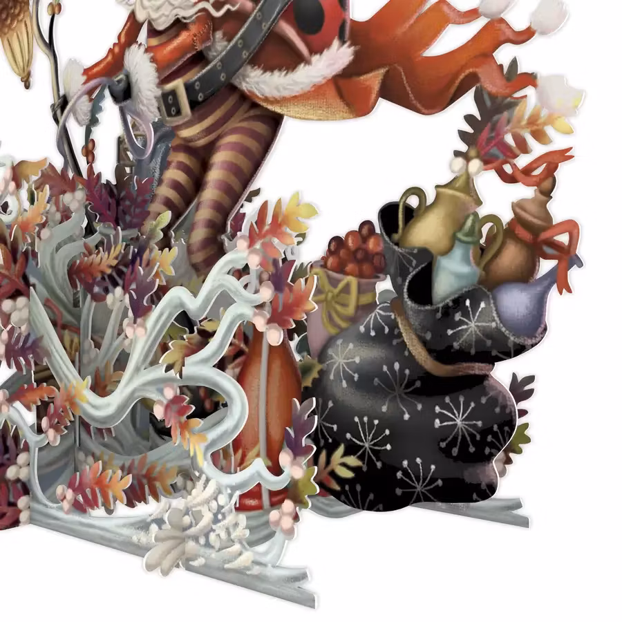 Magiskt julkort - Harkapplöpning (Fraktfritt)