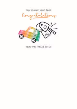 Dubbelt kort med kuvert - Körkortet (Fraktfritt)