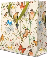 Presentpåse - Fåglar och blommor